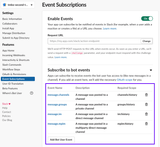 Subscribe to Bot Events Screenshot