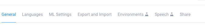 The Settings page will let you select from multiple headers, of which you want to select Export and Import.